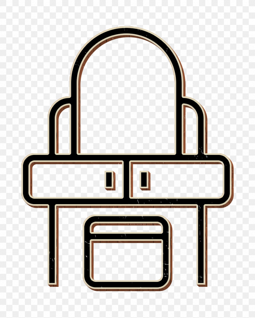 Furniture And Household Icon Hotel Icon Dressing Table Icon, PNG, 932x1162px, Furniture And Household Icon, Dressing Table Icon, Hotel Icon, Lock, Padlock Download Free