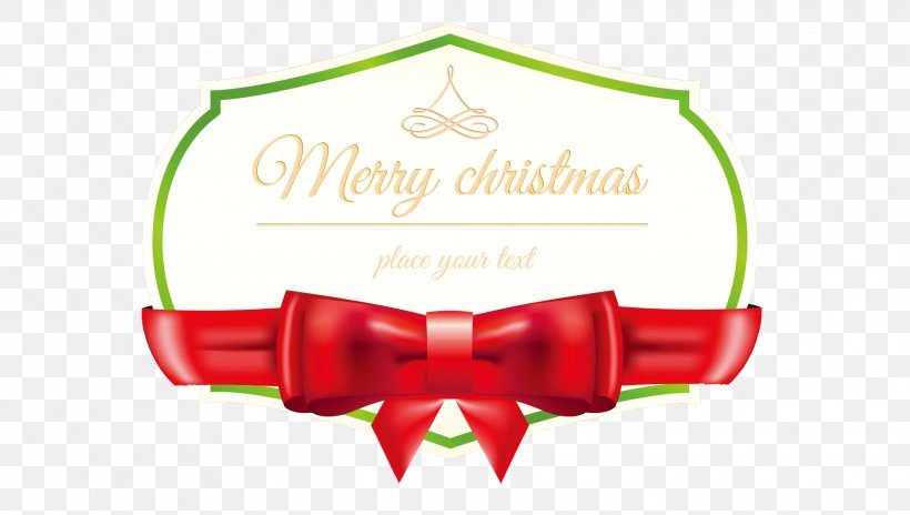 Ribbon Christmas, PNG, 2085x1181px, Ribbon, Brand, Christmas, Green, Green Ribbon Download Free