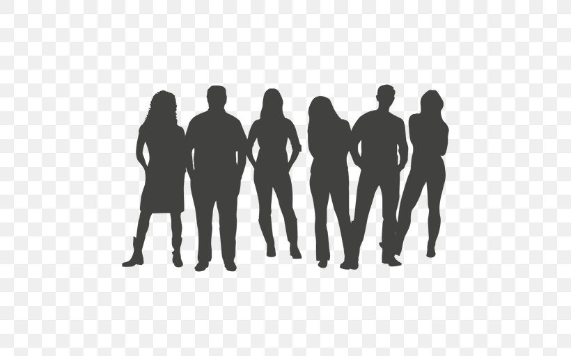 Silhouette Team Photography Social Group, PNG, 512x512px, Silhouette, Black, Black And White, Brand, Communication Download Free