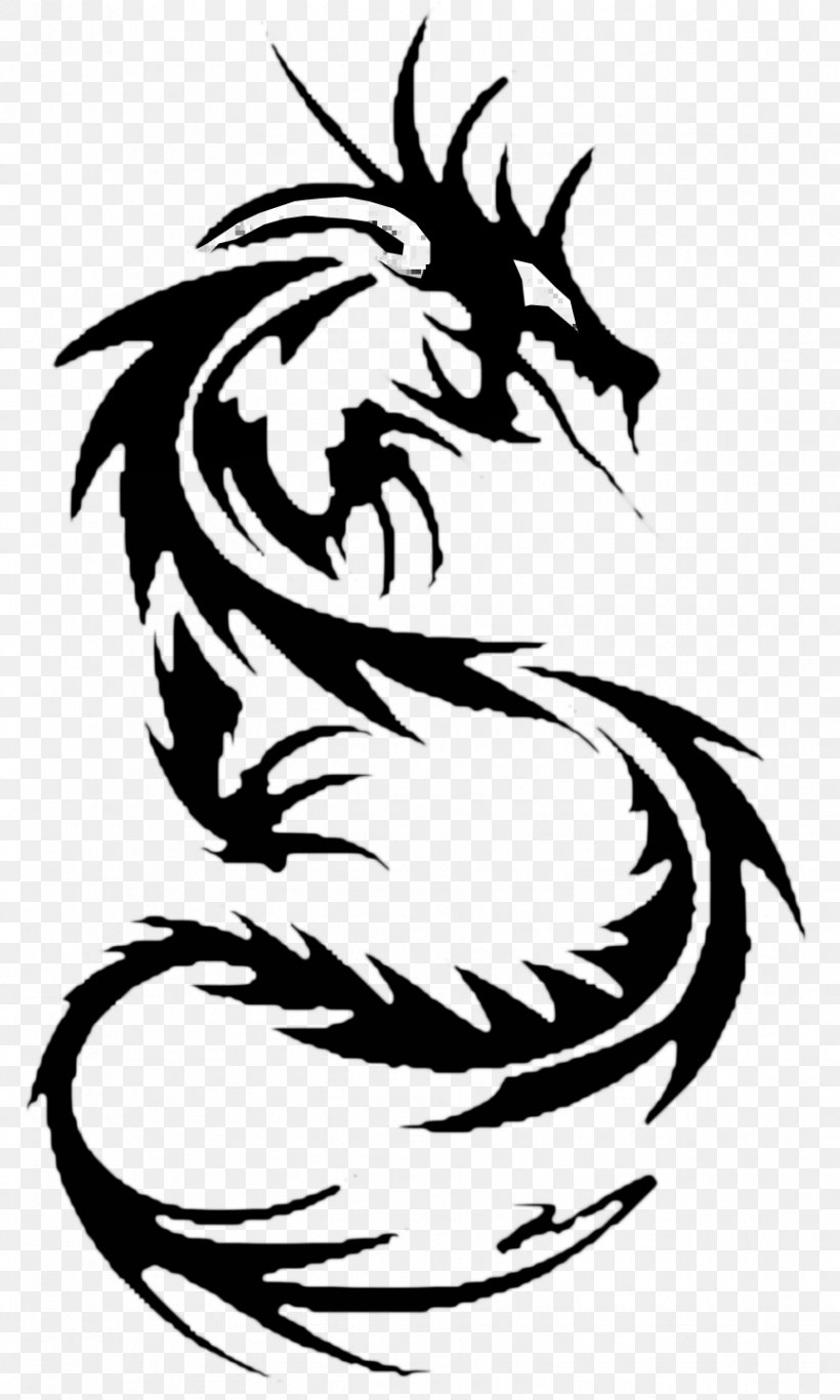 Chinese Dragon Wall Decal Art Clip Art, PNG, 864x1440px, Chinese Dragon, Art, Artwork, Black, Black And White Download Free