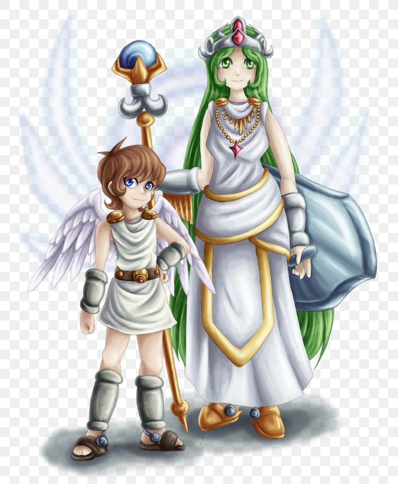 Kid Icarus: Uprising Palutena Pit Super Smash Bros., PNG, 760x997px, Watercolor, Cartoon, Flower, Frame, Heart Download Free