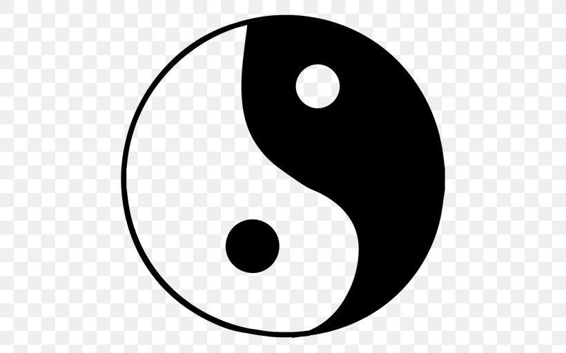 Symbol Yin And Yang Taoism Clip Art, PNG, 512x512px, Symbol, Area, Artwork, Black, Black And White Download Free