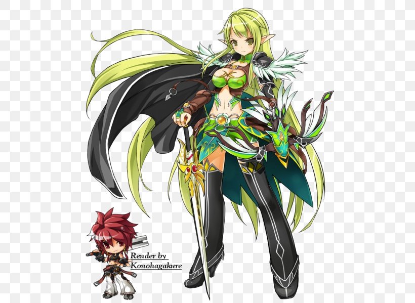 Elsword YouTube Elesis Video Game Art, PNG, 528x599px, Watercolor, Cartoon, Flower, Frame, Heart Download Free