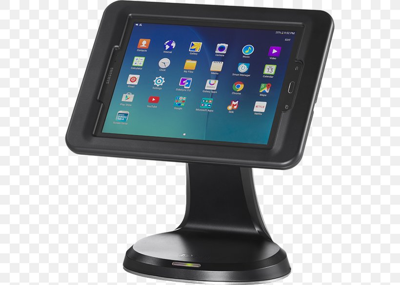 Samsung Galaxy Tab Series Display Device Kiosk Software TabletKiosk, PNG, 585x585px, Samsung Galaxy Tab Series, Antitheft System, Computer, Computer Monitor Accessory, Display Device Download Free