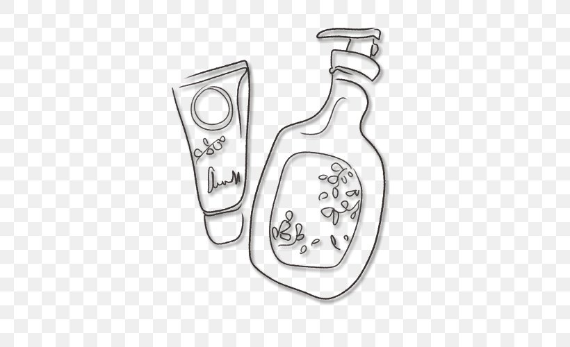 Cosmetics Vecteur Illustration, PNG, 500x500px, Cosmetics, Barware, Black And White, Body Jewelry, Designer Download Free