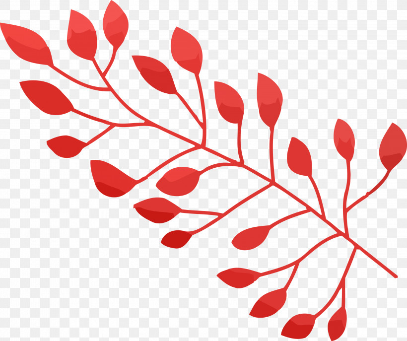 Leaf Red Pedicel Branch Plant, PNG, 3000x2515px, Leaf, Branch, Flower, Pedicel, Plant Download Free
