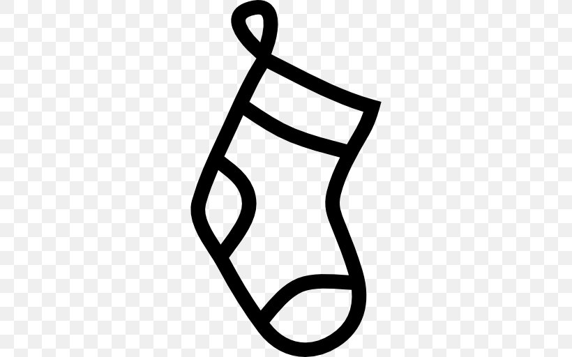 Sock Christmas Stockings Gift, PNG, 512x512px, Sock, Black And White, Christmas, Christmas Card, Christmas Decoration Download Free