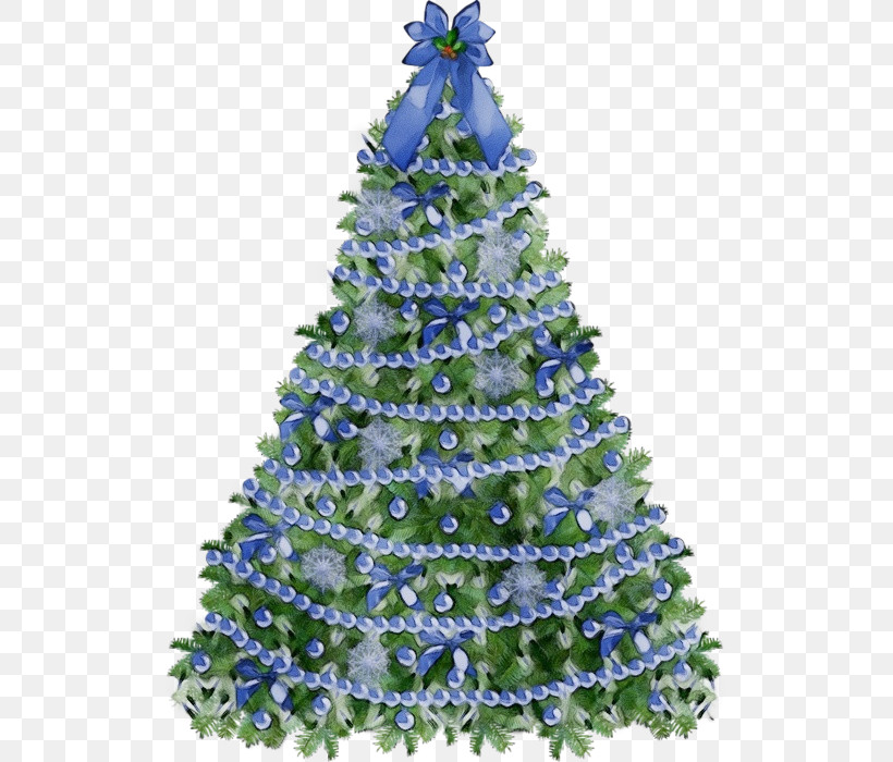 Christmas Tree, PNG, 515x700px, Watercolor, Christmas Day, Christmas Ornament, Christmas Tree, Cobalt Download Free