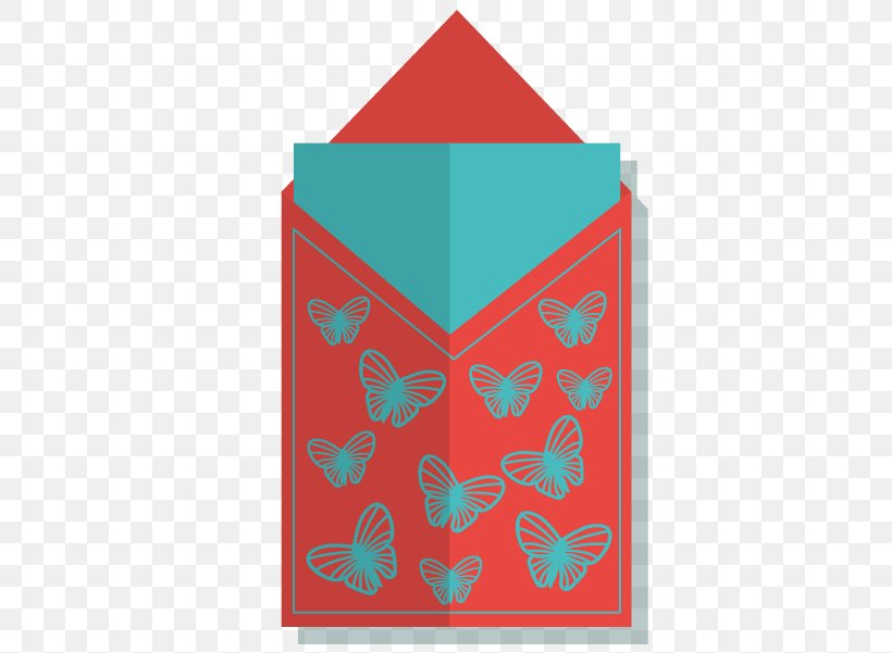 Paper Red Envelope, PNG, 698x601px, Paper, Pattern, Red, Teal, Turquoise Download Free