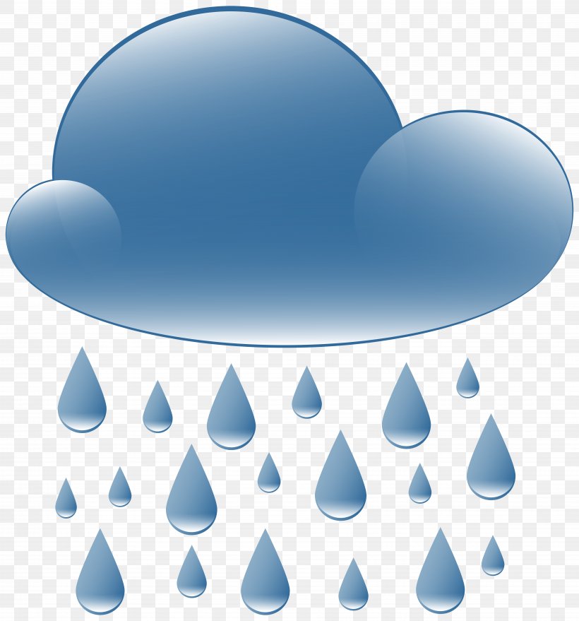 Rain Clip Art, PNG, 7457x8000px, Rain, Blog, Blue, Cloud, Drawing Download Free