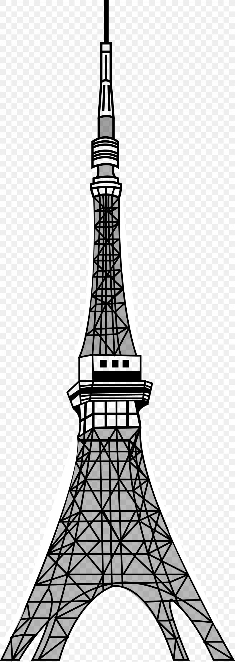 Tokyo Tower Drawing Landmark, PNG, 1742x4899px, Tokyo Tower, Android, Black And White, Citrus Junos, Computer Software Download Free