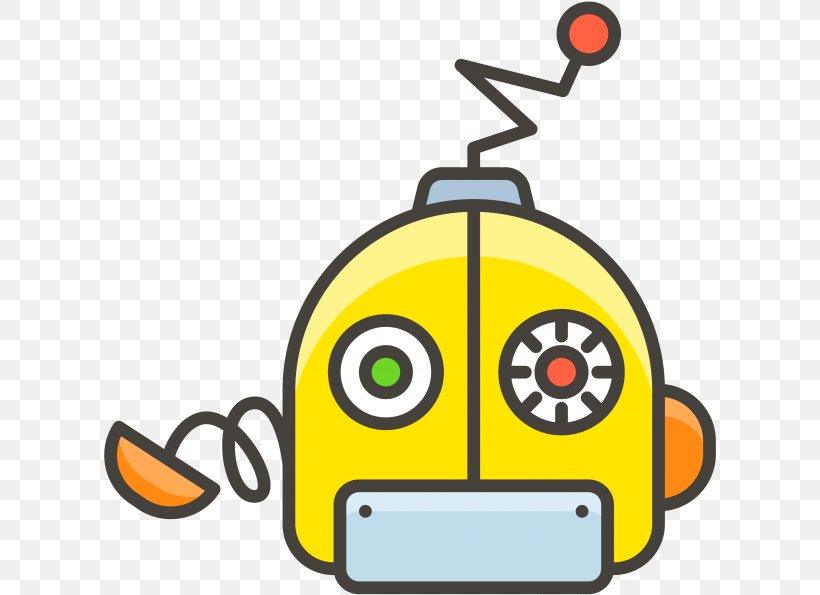 Emoji Face, PNG, 613x595px, Robot, Emoji, Face, Robotics, Yellow Download Free