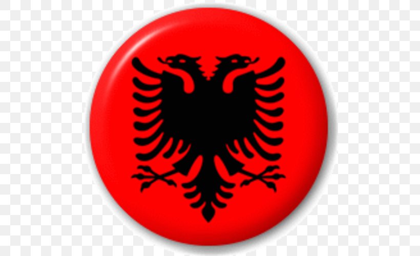 Flag Of Albania National Flag Albanian, PNG, 500x500px, Albania, Albanian, Albanians, Flag, Flag Of Albania Download Free