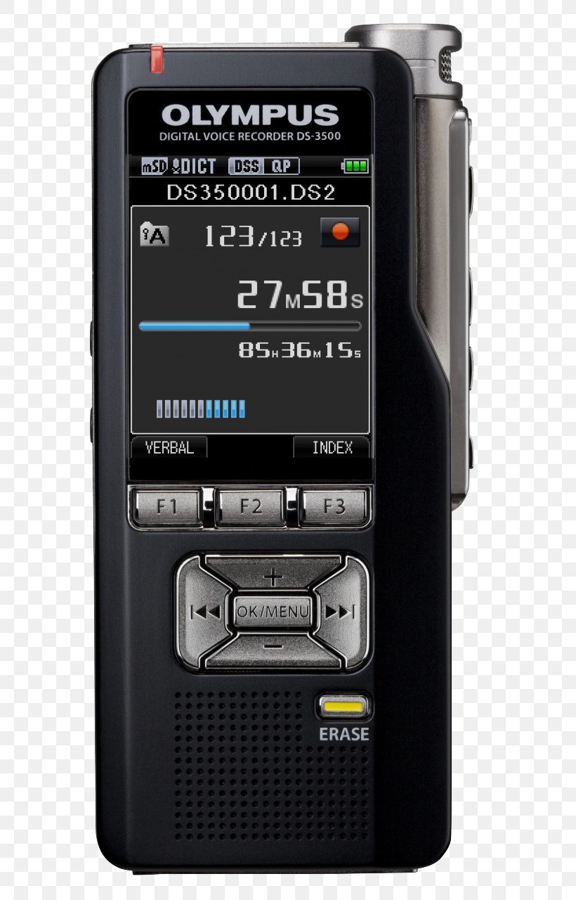Microphone Dictation Machine Digital Dictation Olympus DS-7000 Olympus DS-3500, PNG, 640x1280px, Microphone, Communication Device, Dictation Machine, Digital Dictation, Digital Recording Download Free