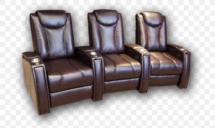 Recliner Cinema Home Theater Systems Seat Couch, PNG, 735x489px, Recliner, Business, Chair, Cinema, Color Download Free