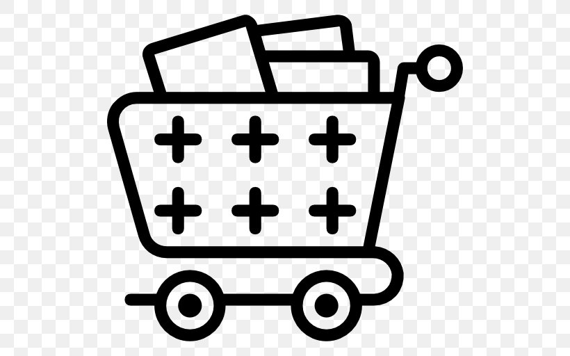 Shopping Cart Shopping Centre Commerce Clip Art, PNG, 512x512px, Shopping Cart, Area, Bag, Black And White, Business Download Free