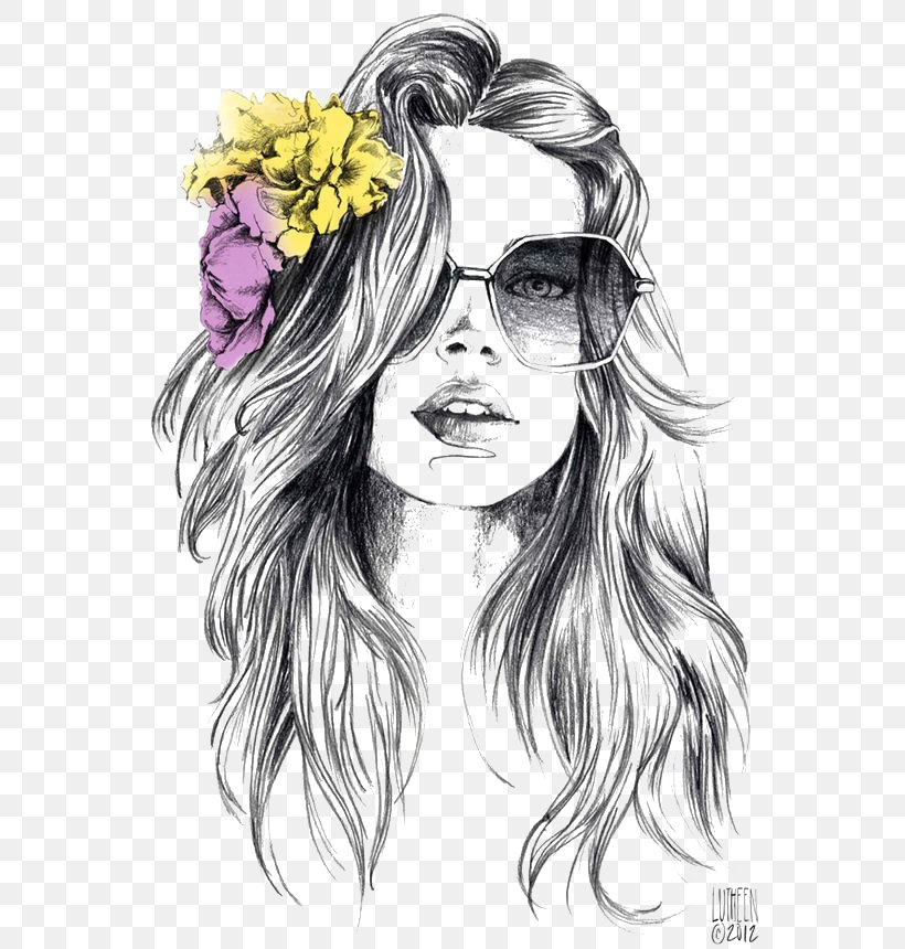 Drawing Watercolor Painting Fashion Illustration Sketch, PNG, 564x860px, Watercolor, Cartoon, Flower, Frame, Heart Download Free