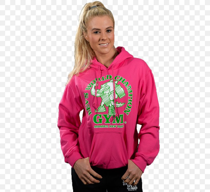 Hoodie Bev Francis Powerhouse Gym T-shirt Sweater, PNG, 750x750px, Hoodie, Bluza, Clothing, Fitness Centre, Hood Download Free