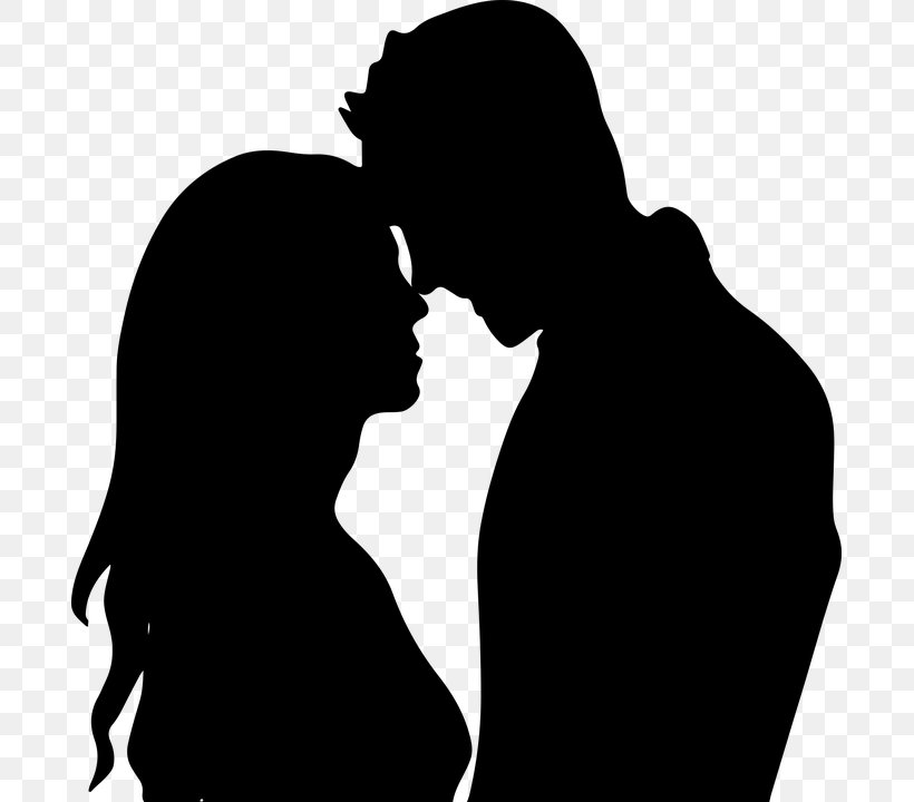 Silhouette Drawing Clip Art, PNG, 691x720px, Silhouette, Art, Black, Black And White, Couple Download Free