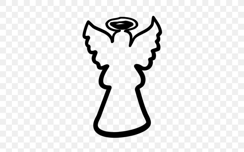 Angel Gabriel Clip Art, PNG, 512x512px, Angel, Black And White, Cartoon, Christmas Ornament, Drawing Download Free