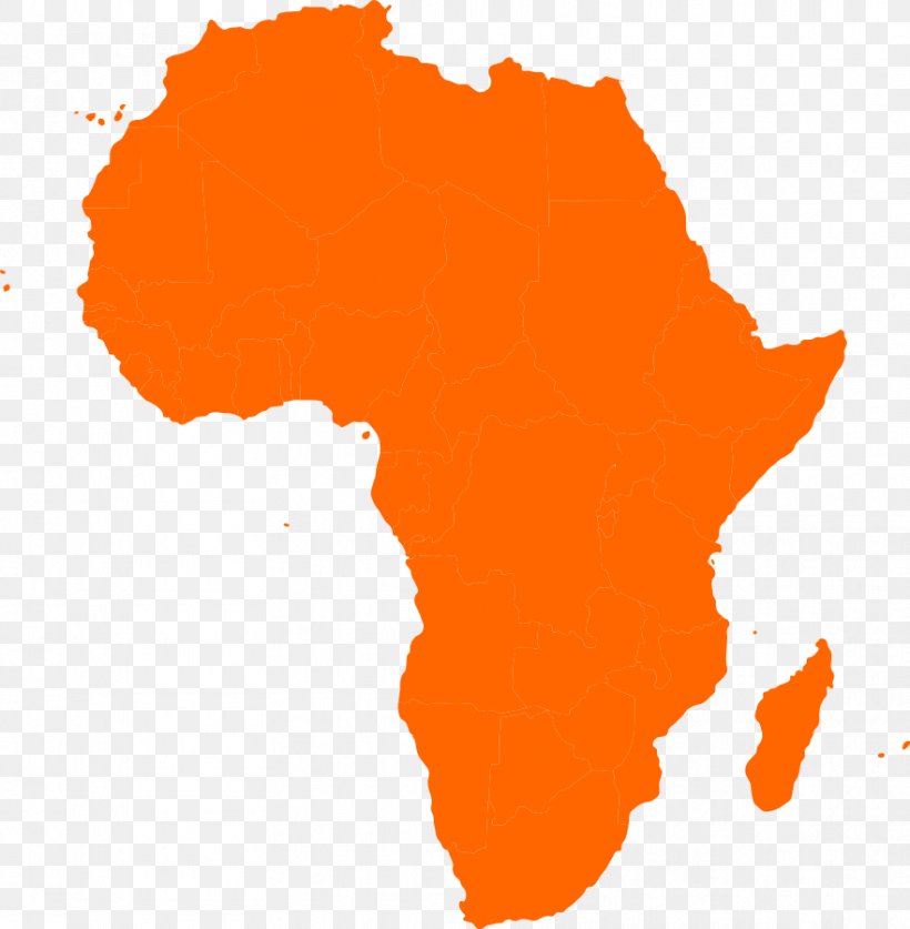 Africa Map Clip Art, PNG, 881x900px, Africa, Blank Map, Map, Orange Download Free