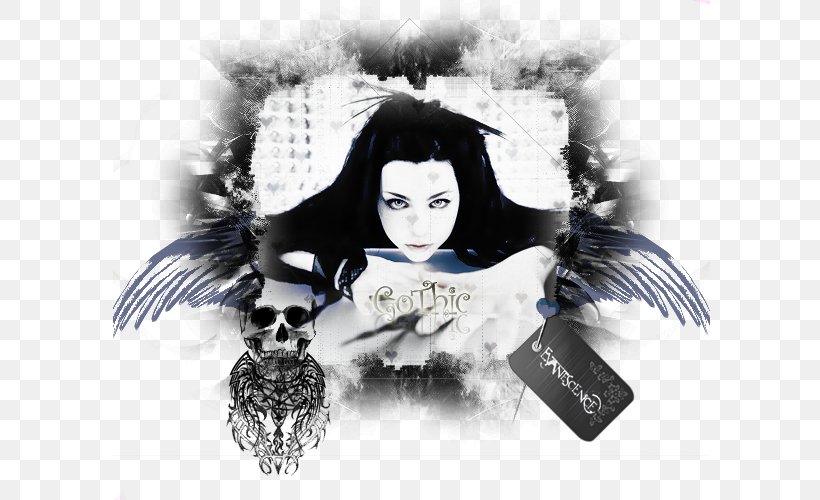 Mystary Evanescence White Printing Poster, PNG, 600x500px, Evanescence, Amy Lee, Black And White, Female, Poster Download Free