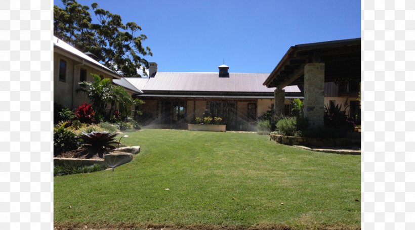 Backyard Window Property Landscaping Lawn, PNG, 900x500px, Backyard, Cottage, Elevation, Estate, Facade Download Free