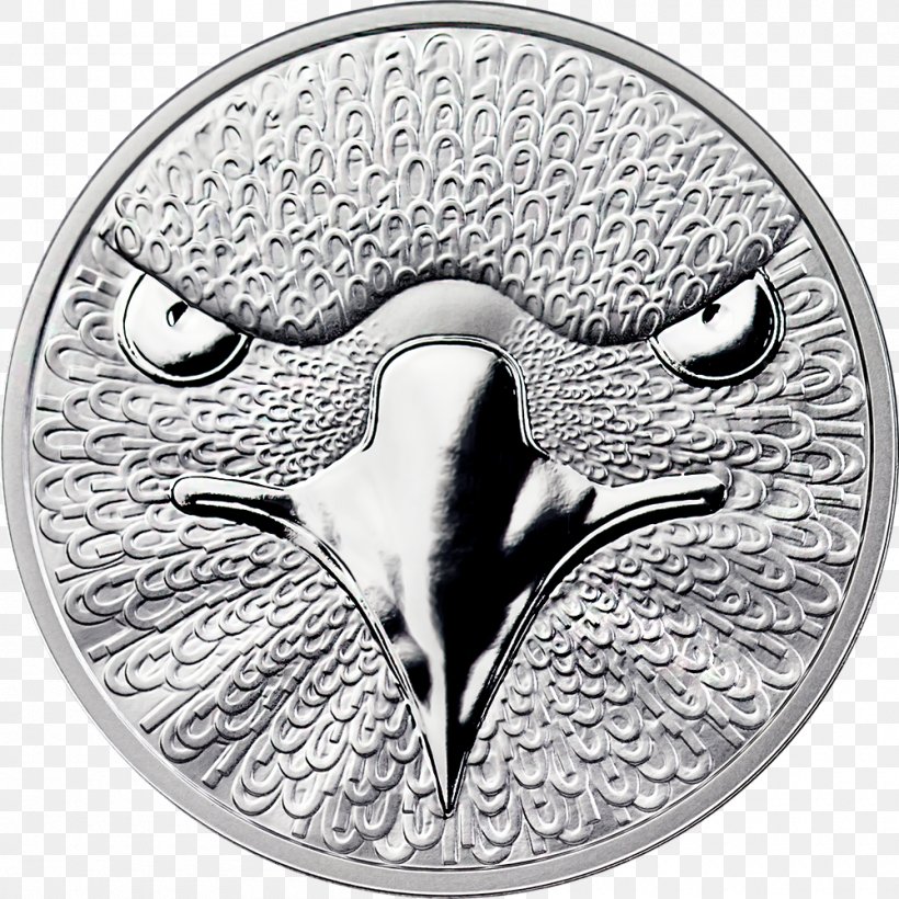 Silver Coin Silver Coin Bitcoin Perth Mint, PNG, 1000x1000px, Silver, Apmex, Bird, Bitcoin, Black And White Download Free