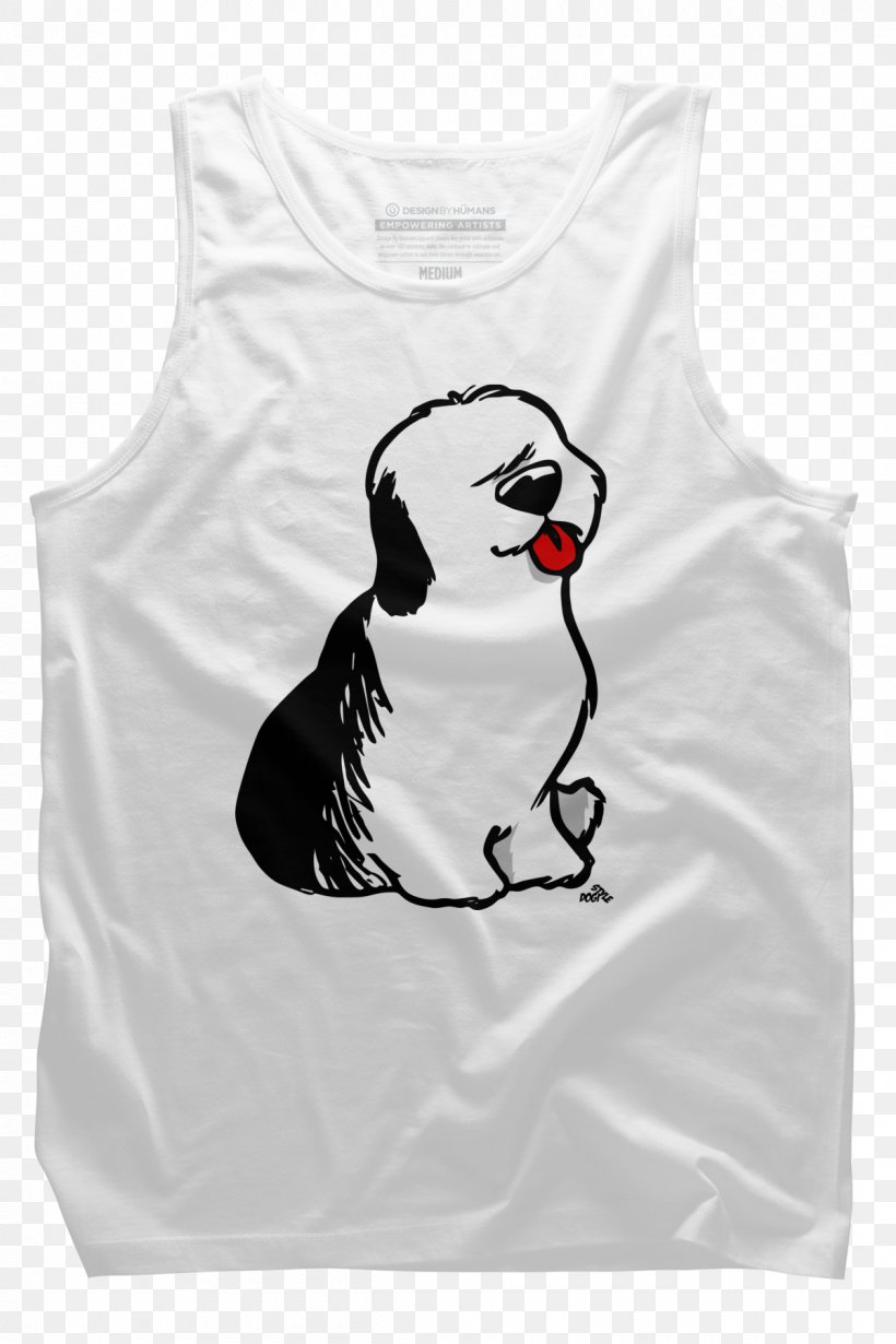 T-shirt Old English Sheepdog Clothing Baby & Toddler One-Pieces, PNG, 1200x1800px, Tshirt, Baby Toddler Onepieces, Black, Bodysuit, Cartoon Download Free