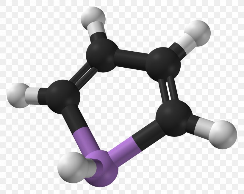 Arsole Molecule Ball-and-stick Model Molecular Formula Pyrrole, PNG, 2000x1597px, Arsole, Atom, Ballandstick Model, Catenane, Chemical Compound Download Free