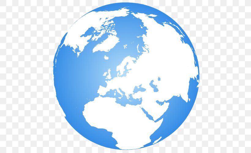 Globe Earth World Map Vector Graphics, PNG, 500x500px, Globe, Atmosphere, Earth, Europe, Geography Download Free