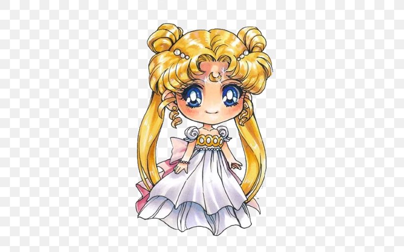 Sailor Moon Chibiusa Sailor Mercury Sticker Bishōjo, PNG, 512x512px, Watercolor, Cartoon, Flower, Frame, Heart Download Free