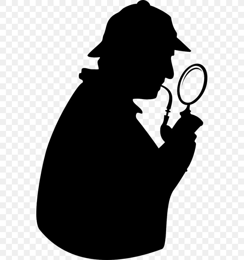 Sherlock Holmes Magnifying Glass Clip Art, PNG, 575x874px, Sherlock Holmes, Black And White, Consulting Detective, Detective, Document Download Free