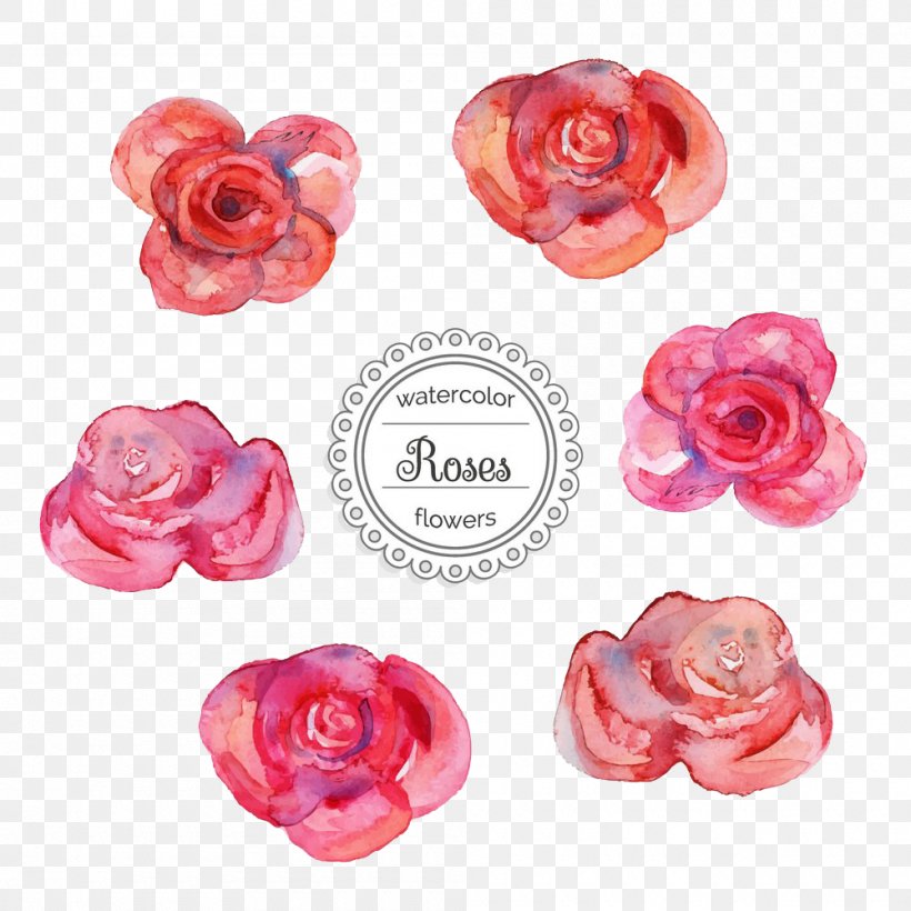 Watercolor Painting Illustration, PNG, 1000x1000px, Watercolor Painting, Bead, Body Jewelry, Cut Flowers, Drawing Download Free