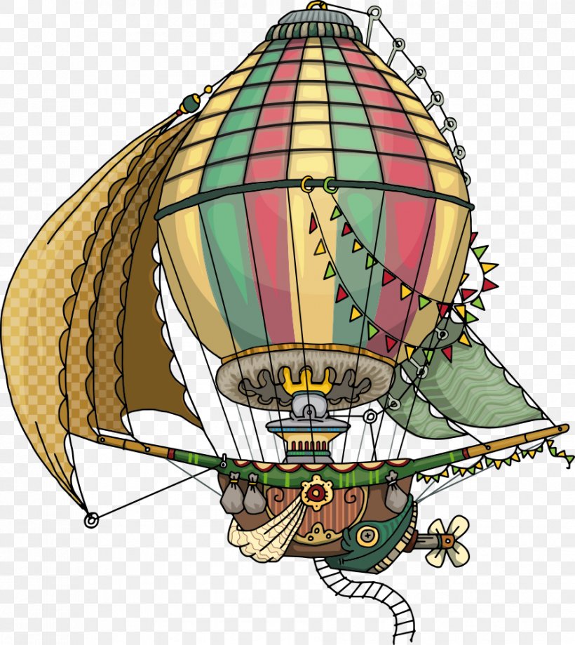 Hot Air Balloon Illustration, PNG, 892x1000px, Hot Air Balloon, Airship, Balloon, Cartoon, Hot Air Ballooning Download Free