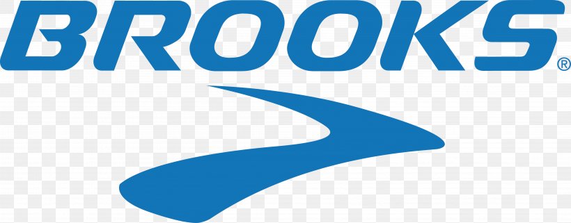 Logo Brooks Sports Brand Sneakers Shoe, PNG, 4218x1652px, Logo, Area, Blue, Brand, Brooks Sports Download Free