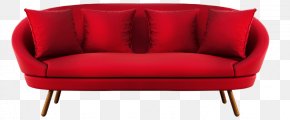 Red Sofa - Loveseat 