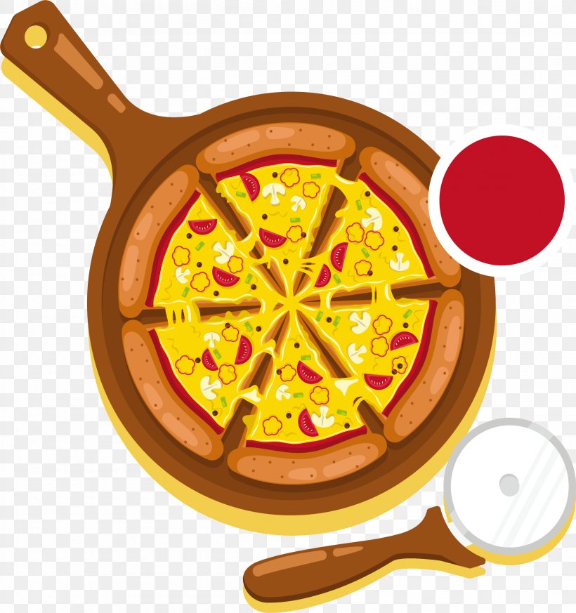Pizza Fast Food Hamburger Euclidean Vector Dish, PNG, 2309x2460px, Pizza, Baking, Cheese, Cuisine, Delivery Download Free