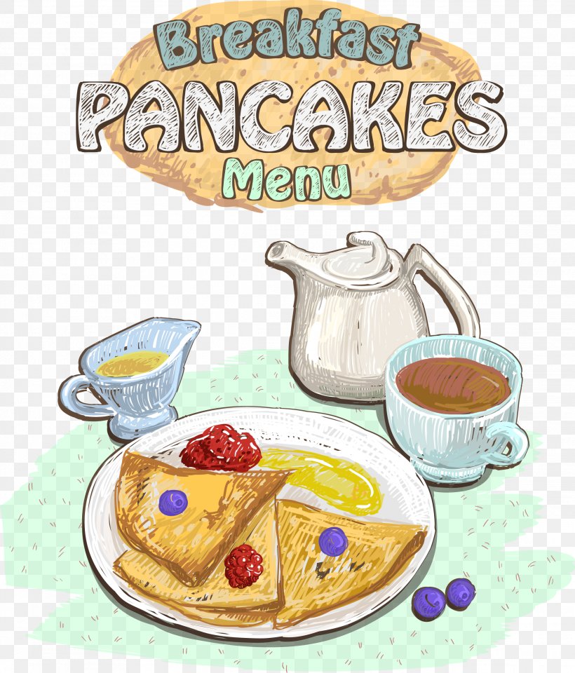 Tea Coffee Breakfast Pancake Croissant, PNG, 2277x2668px, Tea, Breakfast, Brunch, Cafe, Coffee Download Free