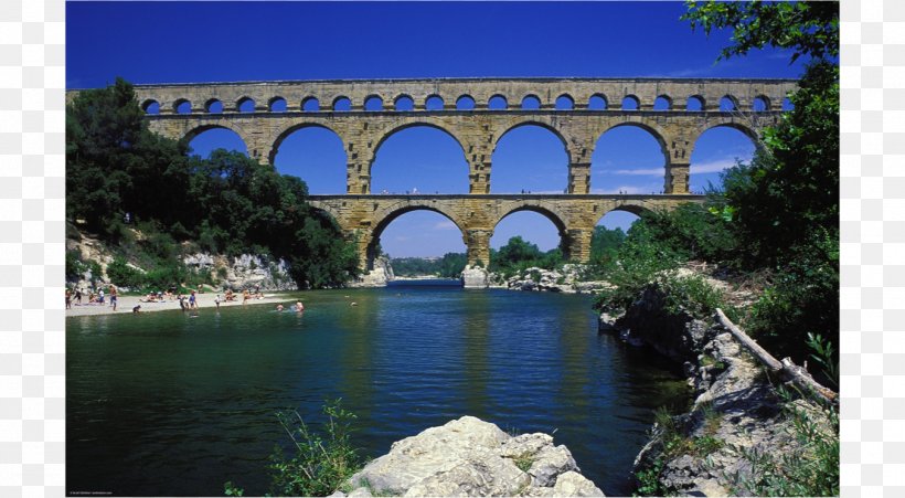 Pont Du Gard Arch Bridge Aqueduct, PNG, 1352x744px, Pont Du Gard, Aqueduct, Arch, Arch Bridge, Bridge Download Free