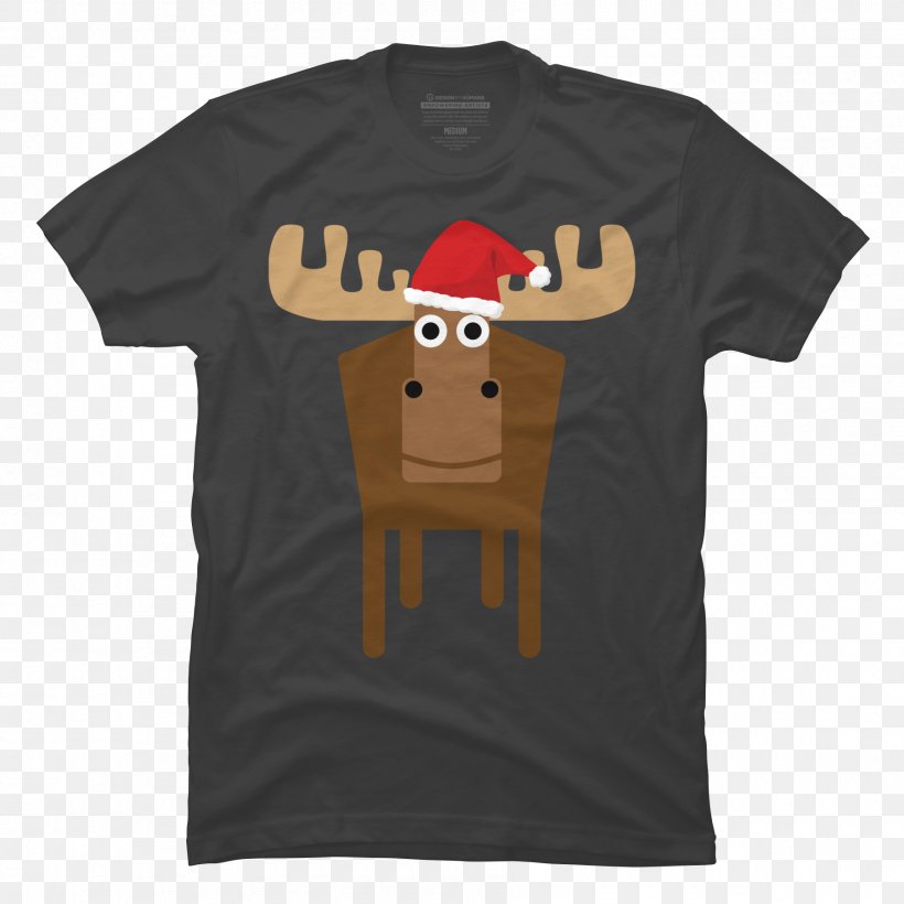 T-shirt Reindeer Hoodie Clothing, PNG, 1800x1800px, Tshirt, Active Shirt, Animal, Brand, Brown Download Free
