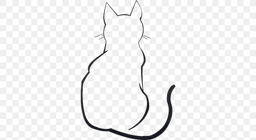Whiskers Cat Silhouette Drawing Clip Art, PNG, 304x448px, Whiskers, Artwork, Black, Black And White, Black Cat Download Free