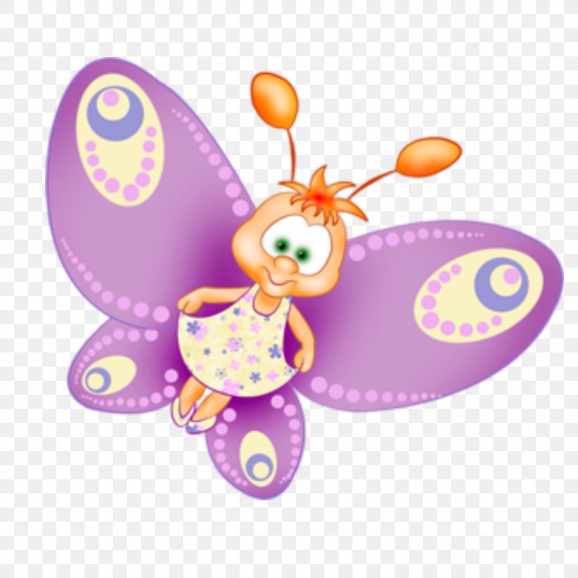 Butterfly Clip Art Insect Image, PNG, 1024x1024px, Butterfly, Animated Cartoon, Cartoon, Drawing, Fictional Character Download Free