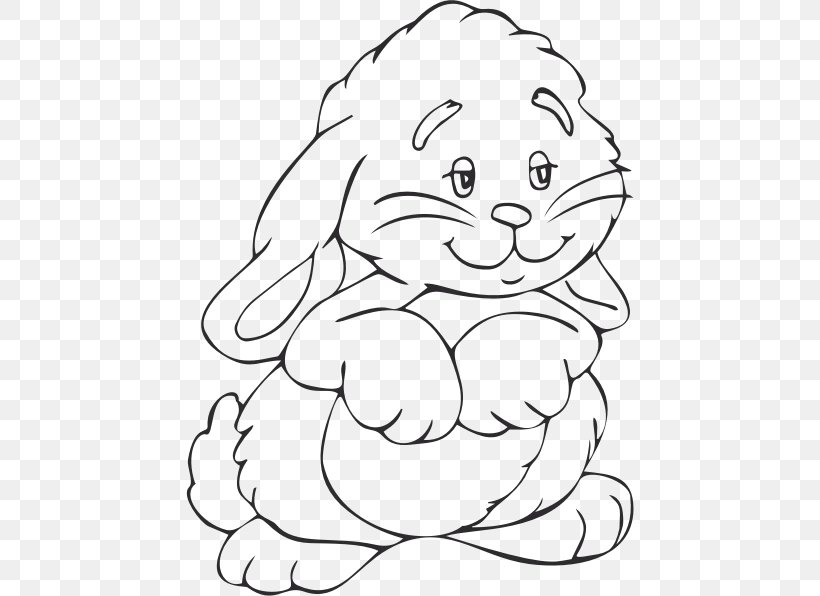 Hare Clip Art Rabbit Easter Bunny Drawing, PNG, 448x596px, Watercolor, Cartoon, Flower, Frame, Heart Download Free