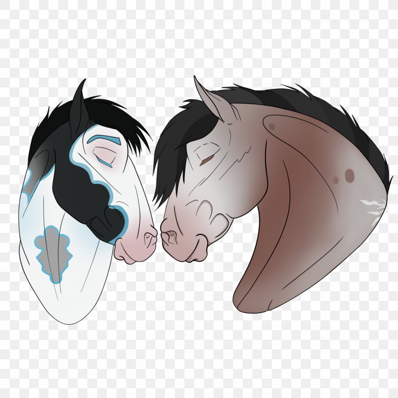 Mustang Ear Cartoon Snout, PNG, 2048x2048px, Watercolor, Cartoon, Flower, Frame, Heart Download Free