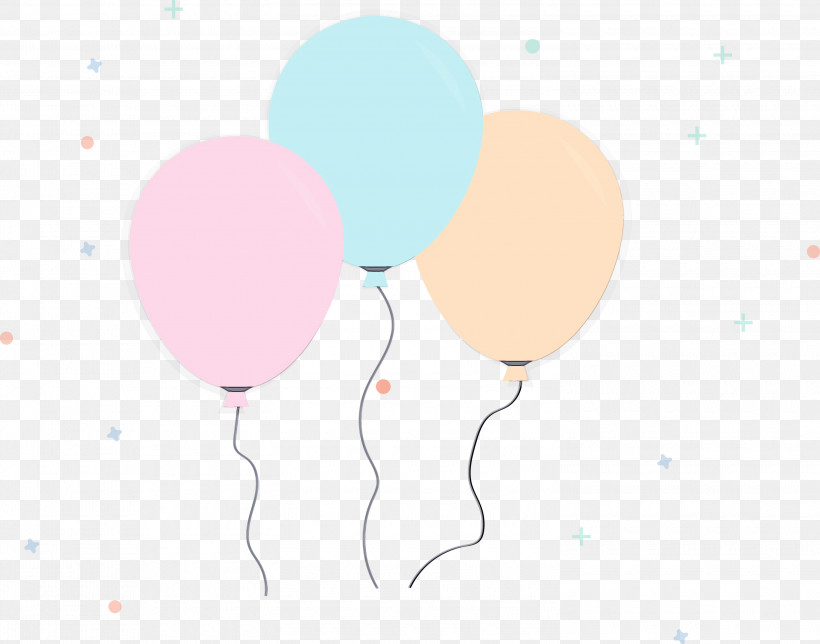 Balloon Party Supply, PNG, 3000x2358px, Birthday, Balloon, Paint, Party Supply, Watercolor Download Free