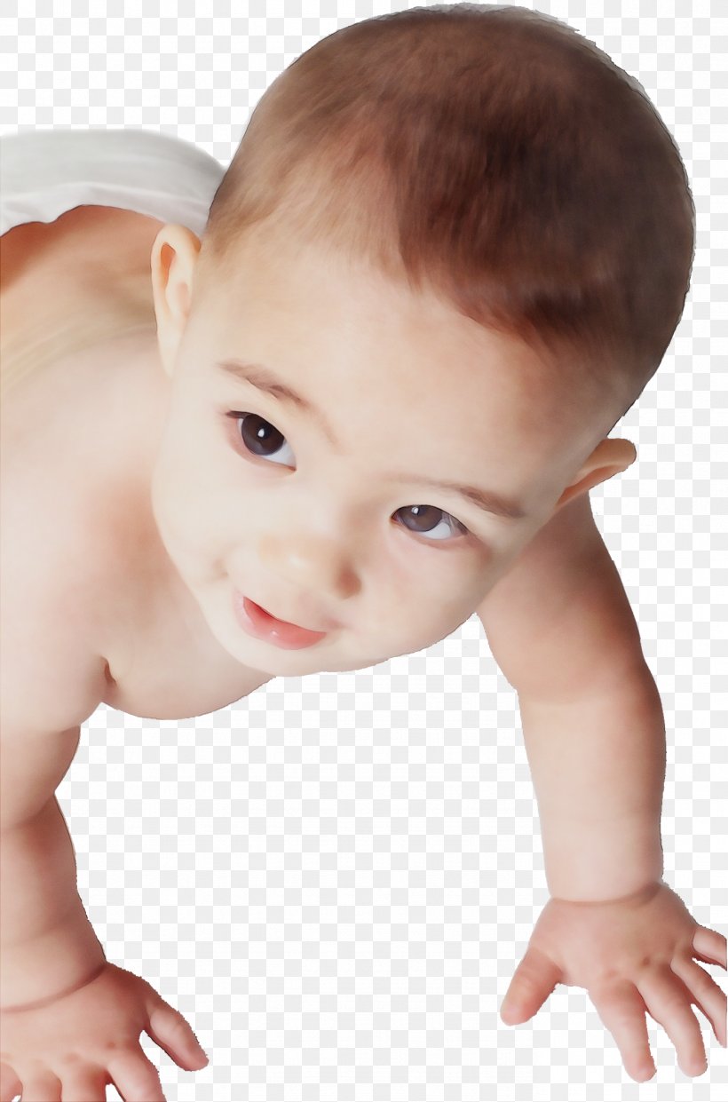 Child Face Baby Skin Crawling, PNG, 1387x2100px, Watercolor, Baby, Cheek, Child, Chin Download Free