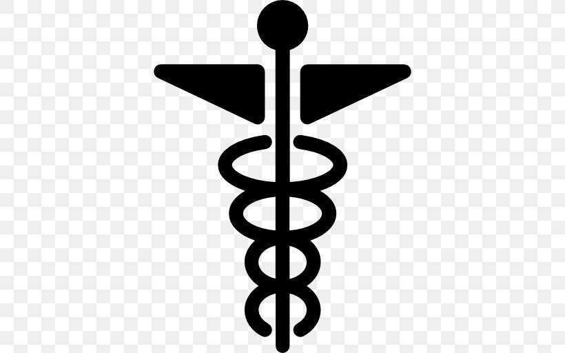 Symbol Staff Of Hermes Medicine, PNG, 512x512px, Symbol, Black And White, Health Care, Medicine, Sign Download Free