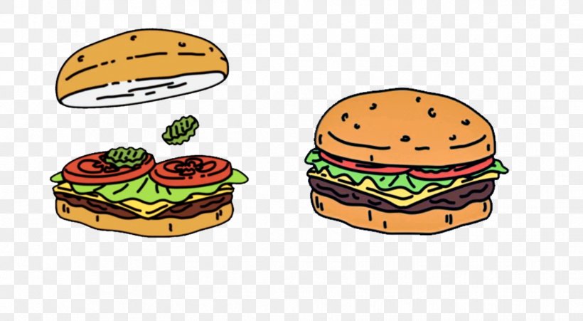 Hamburger Cheeseburger Veggie Burger Fast Food Bob's Burgers, PNG, 1724x950px, Hamburger, Cheeseburger, Eggs For Days, Family Fracas, Fast Food Download Free
