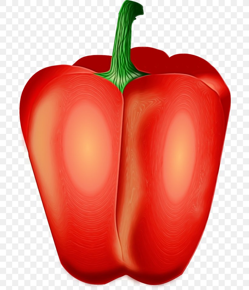 Natural Foods Pimiento Bell Pepper Capsicum Vegetable, PNG, 700x953px, Watercolor, Bell Pepper, Bell Peppers And Chili Peppers, Capsicum, Chili Pepper Download Free